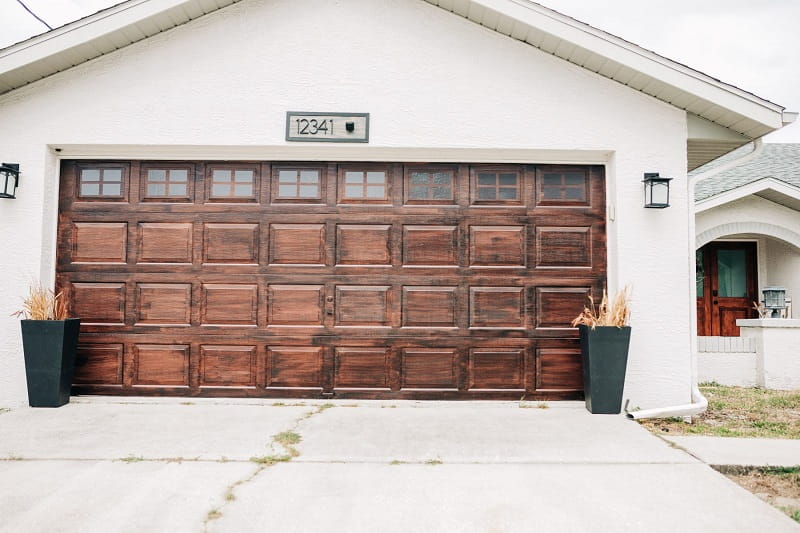 Mahogany Garage Doors