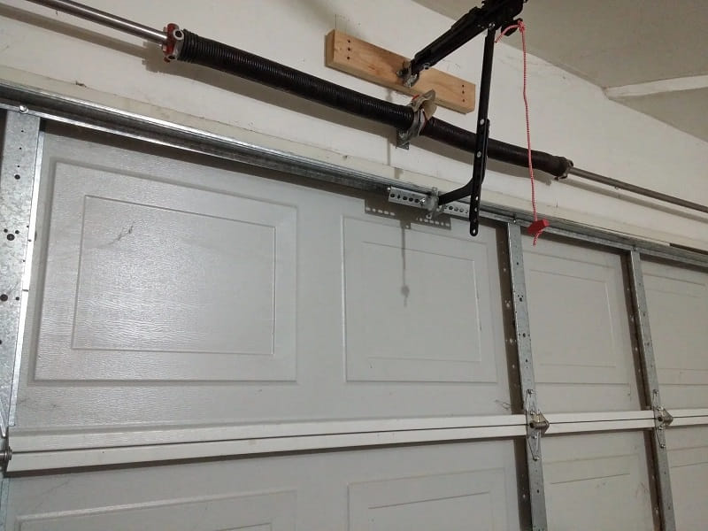 Garage Door Reinforcement Bracket Installation